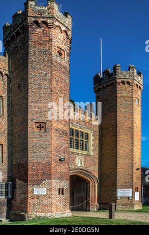 Lullingstone Castello ritratto Foto Stock