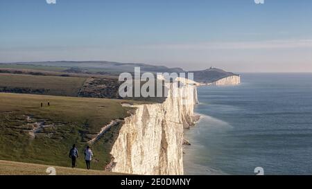 Seven Sisters Country Park a East Sussex Foto Stock