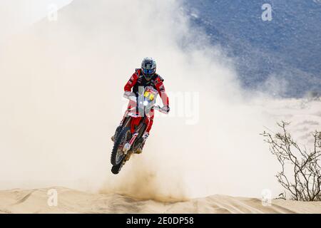 Jeddah, Arabia Saudita. 31 dicembre 2020. Jeddah, Arabia Saudita. 31 dicembre 2020. 01 Brabec Ricky (usa), Honda, Monster Energy Honda Team 2021, Motul, Moto, Bike, ritratto durante lo shakedown della Dakar 2021 a Jeddah, Arabia Saudita il 31 dicembre 2021 - Photo Florent Gooden / DPPI / LM Credit: Gruppo editoriale LiveMedia/Alamy Live News Credit: Gruppo editoriale LiveMedia/Alamy Live News Foto Stock