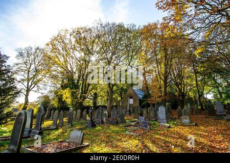 Cimitero di Honley Foto Stock