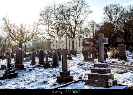 Cimitero di Honley Foto Stock