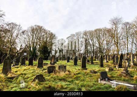 Cimitero di Honley Foto Stock