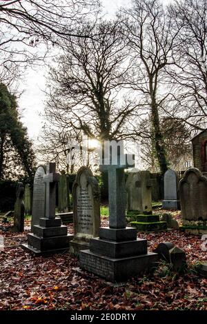 Cimitero di Honley Foto Stock