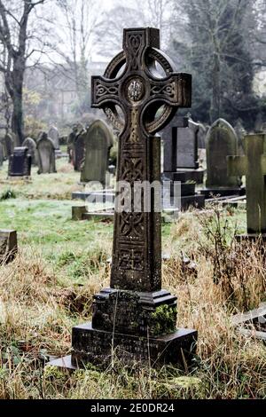 Cimitero di Honley Foto Stock