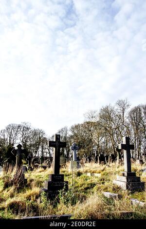 Cimitero di Honley Foto Stock