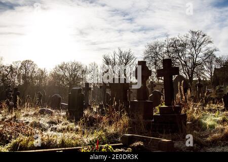 Cimitero di Honley Foto Stock