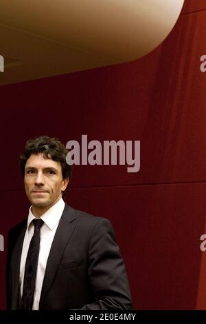 Marc Trevidic, primo giudice antiterrorismo francese, arriva al senato francese prima di un'audizione della commissione senatoriale di controllo dell'applicazione della legge, il 04 aprile 2012, a Parigi, Francia. Foto di Stephane Lemouton/ABACAPRESS.COM. Foto Stock