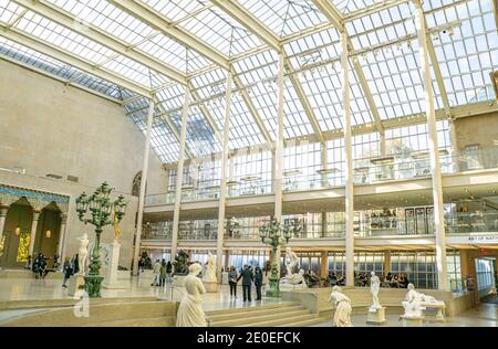 American Wing, Metropolitan Museum of Art, New York City, New York, USA Foto Stock