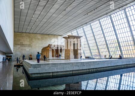 Temple of Dendur, Metropolitan Museum of Art, New York City, New York, USA Foto Stock