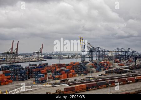 Porto di Los Angeles, San Pedro, California, Stati Uniti Foto Stock