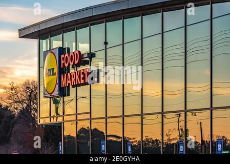 Lidl Food Market a Snellville (Metro Atlanta), Georgia. (STATI UNITI) Foto Stock