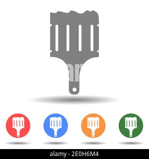 Vettore icona pennello in stile semplice Illustrazione Vettoriale