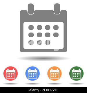 Icona vettore calendario in stile semplice Illustrazione Vettoriale