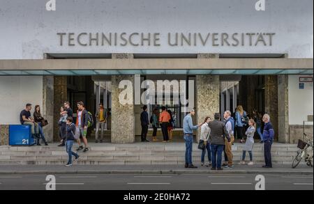 Technische Universitaet, Hauptgebaeude, Arcisstrasse, Monaco di Baviera, Deutschland Foto Stock