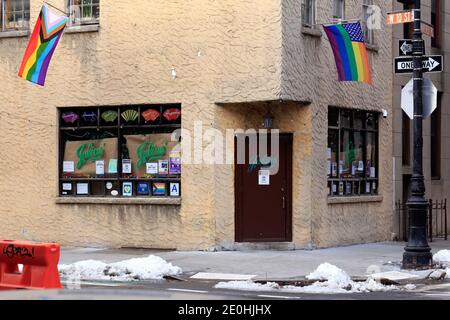 Julius' Bar, 159 W 10th St, New York, NYC foto di un bar gay nel quartiere Greenwich Village di Manhattan. Foto Stock