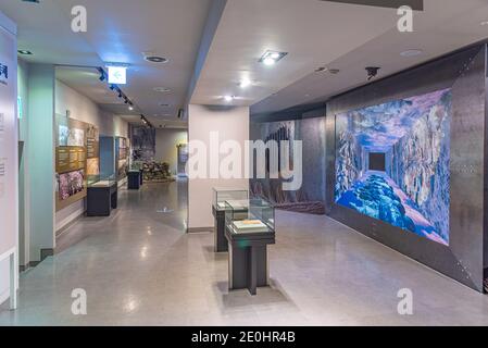 JEJU, COREA, 13 NOVEMBRE 2019: Mostre presso la Sala commemorativa di Jeju 3 aprile Parco della Pace nella Repubblica di Corea Foto Stock