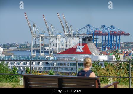 Altonaer Aussichtsplattform Balkon, Altona Amburgo, Deutschland Foto Stock