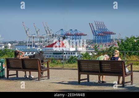 Altonaer Aussichtsplattform Balkon, Altona Amburgo, Deutschland Foto Stock
