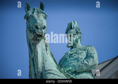 Kaiser-Wilhelm-Denkmal, Platz der Republik, Altona Amburgo, Deutschland Foto Stock