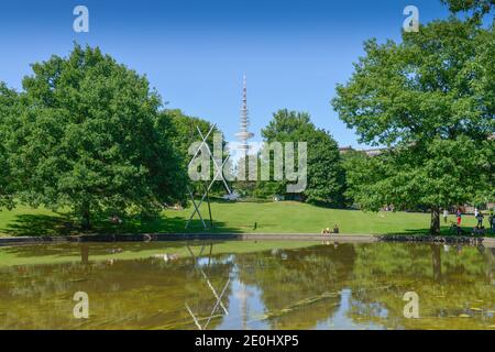 Wallgraben, Planten und Blomen, Amburgo, Deutschland Foto Stock