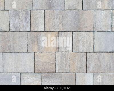 Struttura in pietra, pietra naturale, pietra a ponte e piastrelle di design. Vista dall'alto, colore grigio, sfondo e trama Foto Stock