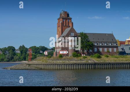 Lotsenhaus Seemannshoeft, Elba, Amburgo Foto Stock