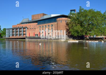 Royal Shakespeare Theatre, Waterside, Stratford-upon-Avon, Warwickshire, Regno Unito Foto Stock