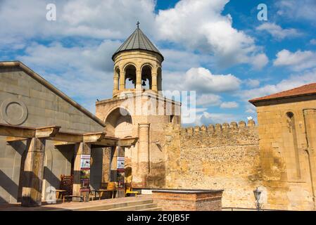 Campanile e mura cittadine, Bebris Tsikhe (Fortezza di Bebris), Mtskheta, Georgia Foto Stock