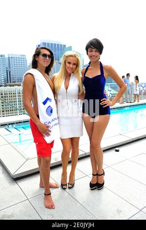 Jenny McCarthy ospita il CIROC Cabana Club che celebra il "Where the Bunny Bunny Bunny" di Playboy Magazine a Chicago, Illinois, USA, il 21 luglio 2012. Foto di Cindy Barrymore/ABACAPRESS.COM Foto Stock