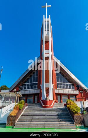 INCHEON, COREA, 25 OTTOBRE 2019: Chiesa a Chinatown di Incheon, Repubblica di Corea Foto Stock