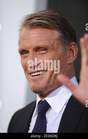 Dolph Lundgren arriva alla prima di Lionsgate Films The Expendables 2 a Los Angeles, CA, USA, il 15 agosto 2012. Foto di Lionel Hahn/ABACAPRESS.COM Foto Stock