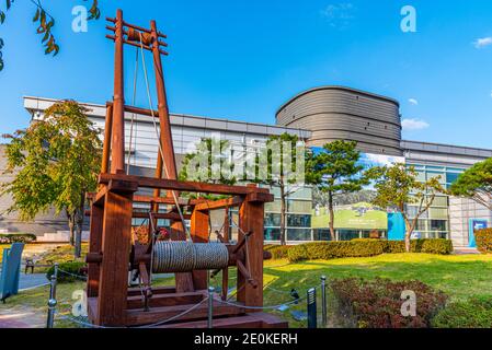 SUWON, COREA, 24 OTTOBRE 2019: Museo Hwaseong a Suwon, Repubblica di Corea Foto Stock