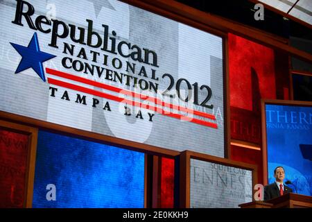 Reince Priebus, Presidente della RNC alla Convention Nazionale Repubblicana 2012 al Tampa Bay Times Forum di Tampa, USA, martedì 28 agosto 2012. Foto di Douliery-Hahn/ABACAPRESS.COM Foto Stock