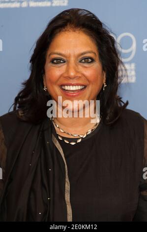 Il regista Mira Nair partecipa alla Photocall "il fondamentalista riluttante" durante il 69° Festival Internazionale del Cinema di Venezia "Mostra" tenutosi a Palazzo del Casino di Venezia il 29 agosto 2012. Foto di Nicolas Genin/ABACAPRESS.COM Foto Stock