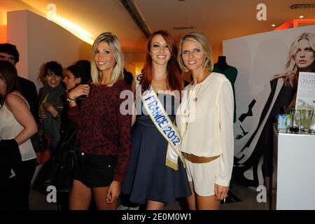 Delphine Wespiser , Sylvie Tellier e Alexandra Rosenfeld partecipano alla IV serata di moda Vogue a Parigi, Francia, il 6 settembre 2012. Foto di Alban Wyters/ABACAPRESS.COM Foto Stock