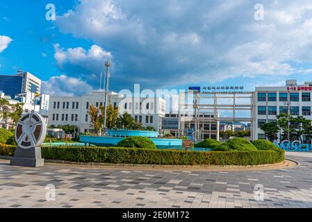 GWANGJU, COREA, 22 OTTOBRE 2019: Centro culturale asiatico a Gwangju, Repubblica di Corea Foto Stock