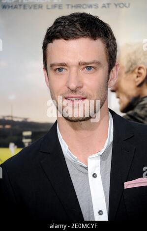 Justin Timberlake arriva alla prima "Trouble with the Curve" di Warner Bros. Pictures che si tiene il 19 settembre 2012 al Regency Village Theatre di Los Angeles, California, USA. Foto di Lionel Hahn/ABACAPRESS.COM Foto Stock