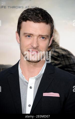 Justin Timberlake arriva alla prima "Trouble with the Curve" di Warner Bros. Pictures che si tiene il 19 settembre 2012 al Regency Village Theatre di Los Angeles, California, USA. Foto di Lionel Hahn/ABACAPRESS.COM Foto Stock