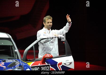 Otto volte campione del mondo Rally Sebastien Loeb durante la prima giornata stampa del Mondial de l'Automobile Paris Motor Show 2012, a Parigi, Francia, il 27 settembre 2012. Foto di Thierry Plessis/ABACAPRESS.COM Foto Stock