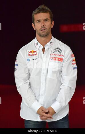 Otto volte campione del mondo Rally Sebastien Loeb durante la prima giornata stampa del Mondial de l'Automobile Paris Motor Show 2012, a Parigi, Francia, il 27 settembre 2012. Foto di Thierry Plessis/ABACAPRESS.COM Foto Stock