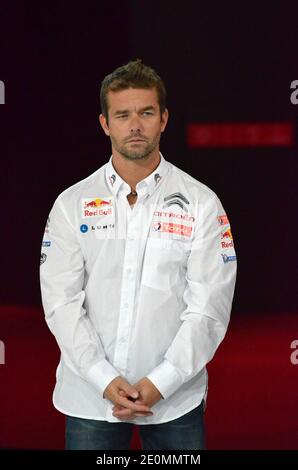 Otto volte campione del mondo Rally Sebastien Loeb durante la prima giornata stampa del Mondial de l'Automobile Paris Motor Show 2012, a Parigi, Francia, il 27 settembre 2012. Foto di Thierry Plessis/ABACAPRESS.COM Foto Stock