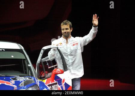 Otto volte campione del mondo Rally Sebastien Loeb durante la prima giornata stampa del Mondial de l'Automobile Paris Motor Show 2012, a Parigi, Francia, il 27 settembre 2012. Foto di Thierry Plessis/ABACAPRESS.COM Foto Stock