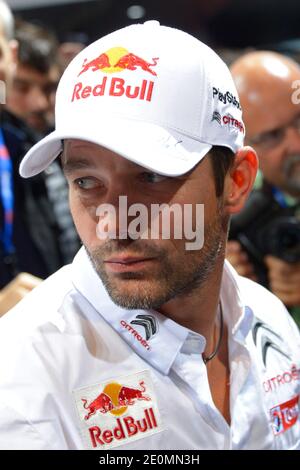 Otto volte campione del mondo Rally, Sebastien Loeb in Francia durante la prima giornata stampa del Mondial de l'Automobile Paris Motor Show 2012 a Parigi, Francia, il 27 settembre 2012. Foto di Henri Szwarc/ABACAPRESS.COM Foto Stock