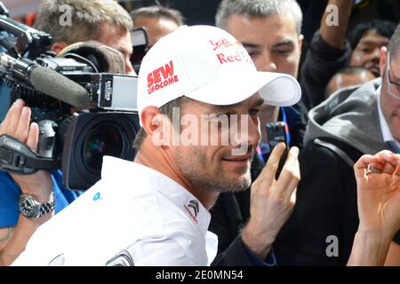 Otto volte campione del mondo Rally, Sebastien Loeb in Francia durante la prima giornata stampa del Mondial de l'Automobile Paris Motor Show 2012 a Parigi, Francia, il 27 settembre 2012. Foto di Henri Szwarc/ABACAPRESS.COM Foto Stock