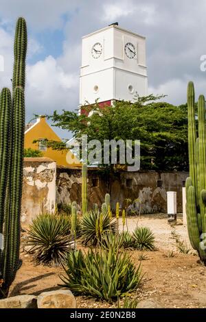 Forte Zoutman, Oranjestad, Aruba. Foto Stock