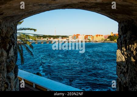 Rif Fort Willemstad, Curacao. Foto Stock