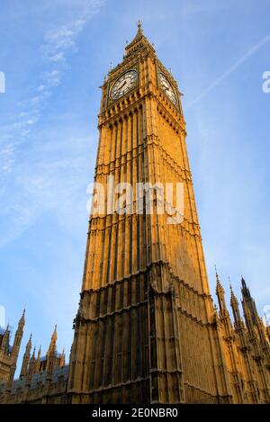 The Houses of Parliament Big ben, Londra, Inghilterra Foto Stock