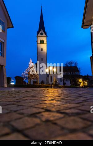 San Nicola a Markdorf, Germania Foto Stock