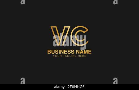 VC V C primo logo | primo abstract moderno logo creativo minimo, immagine modello vettoriale. Logo logotipo di lusso. Logo delle iniziali tipografiche. Illustrazione Vettoriale