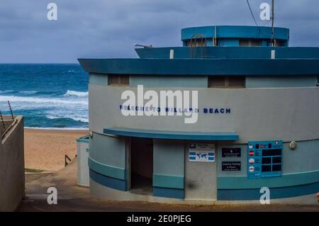 Willard Beach , la spiaggia più popolare bandiera blu a Ballito Dolphin costa Sud Africa Foto Stock